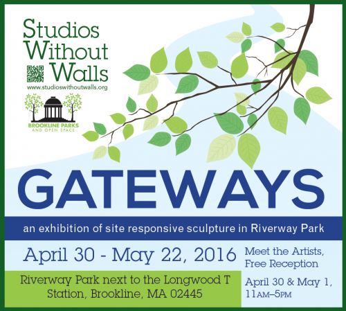 Gateways, Studios Without Walls, at Riverway Park at Lonwood T stop, Brookline