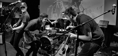 The band TRY perform in Hunneman Hall, Brookline Main Library, on June 2 as part of the 2016 ArtsBrookline Celebrate Music Series